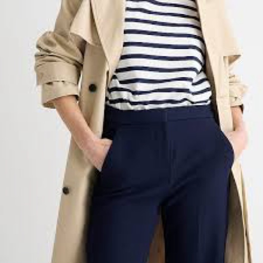 New JCrew Tall Kate cuffed straight-leg pant in lightweight chino T12